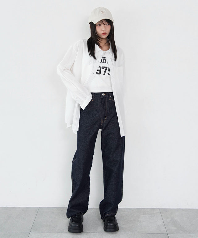 ブルー　モデル：159cm F着用