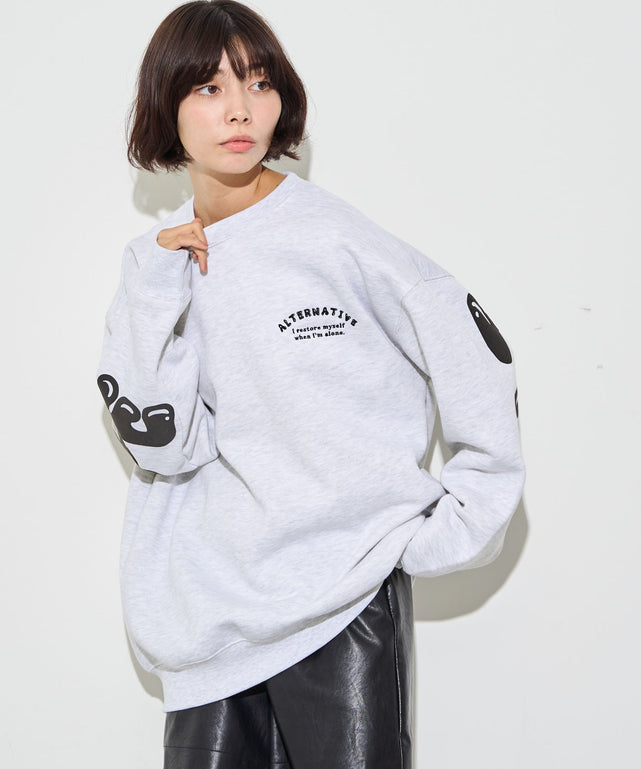 アッシュグレー　モデル:160cm L着用