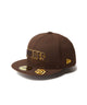 NEWERA　5950　MLB　VISOR　LOGO/ウォルナット（ブラウン）