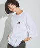 CONVERSEワンポイントT/柄1 モデル：160cm L着用