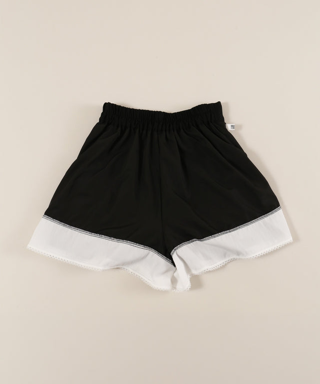 レースレイヤードショートパンツ