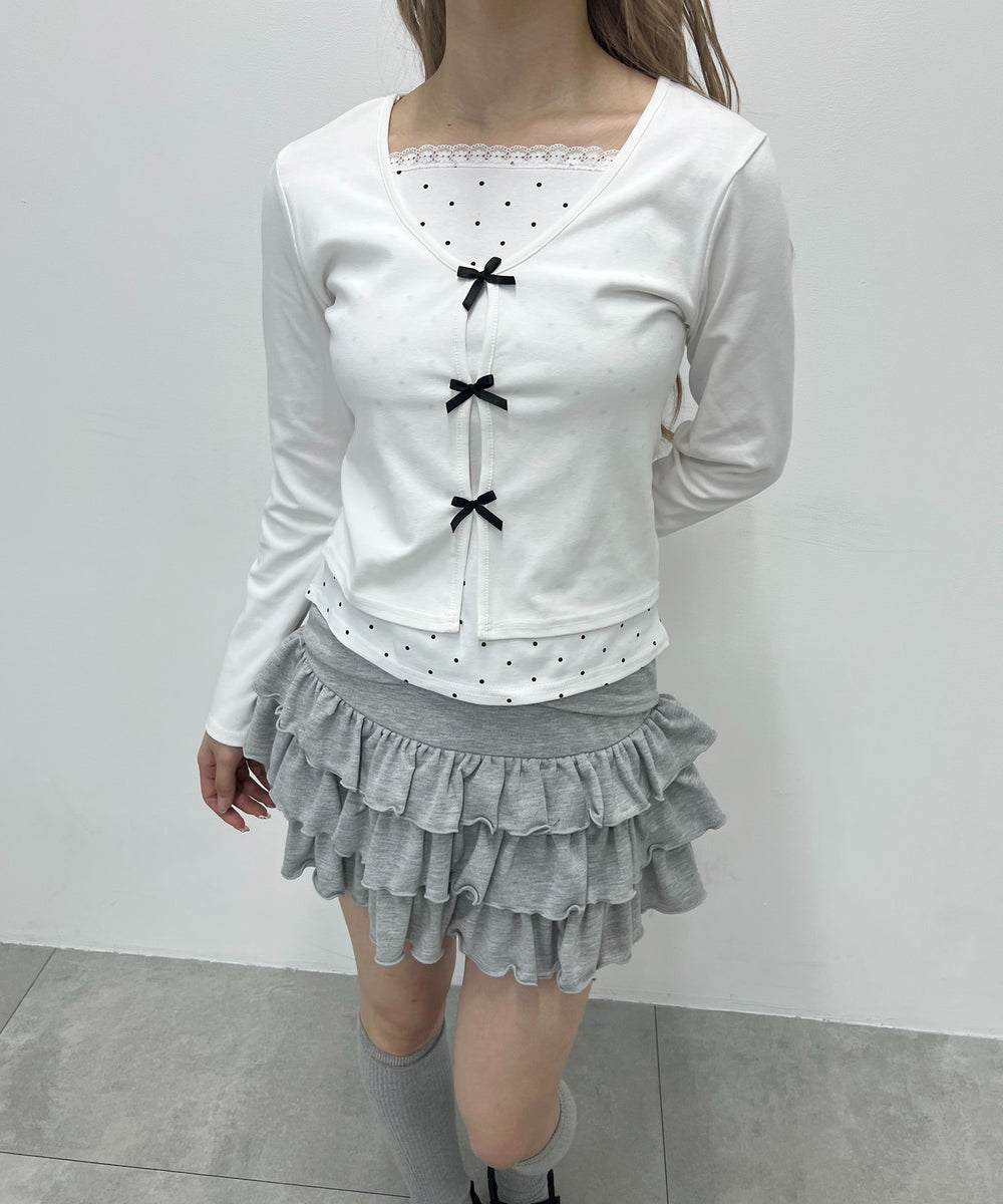 ホワイト モデル：160㎝ F着用