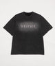 WILD BLUE　グラフィックブリーチTシャツ/ブラック