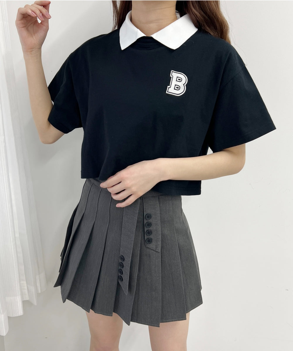 BワンポイントショートTシャツ