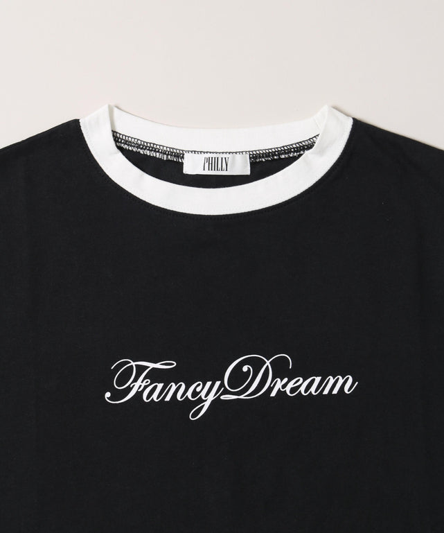 リボンポイントスリーブTシャツ