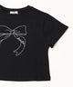 ビッグリボン刺繍Tシャツ