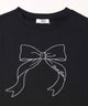 ビッグリボン刺繍Tシャツ