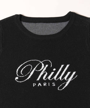 PHILLY半袖ジャガードニット