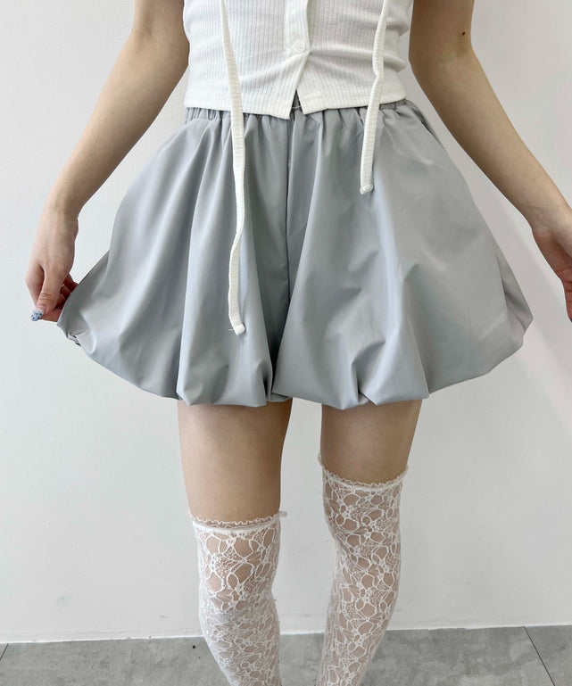 バルーンショートパンツ/グレー モデル：160㎝ F着用