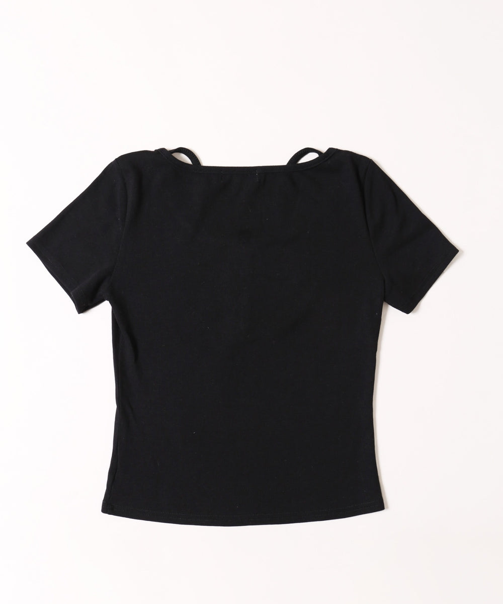 リボンキャミドッキングTシャツ