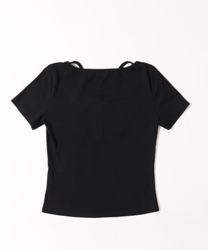 リボンキャミドッキングTシャツ