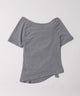 ベルトデザインオフショルTシャツ