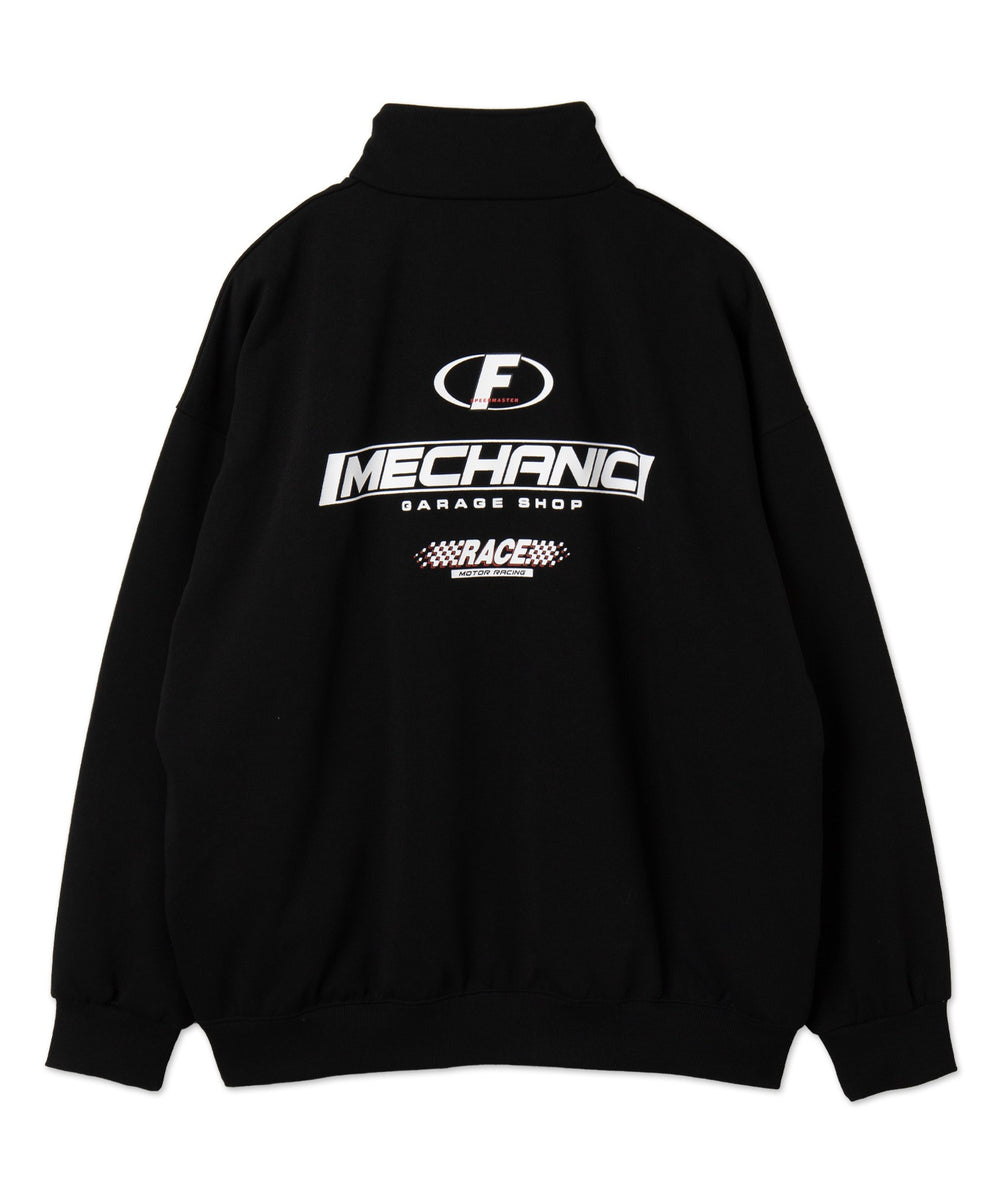 レーシングロゴハーフジッププルオーバー