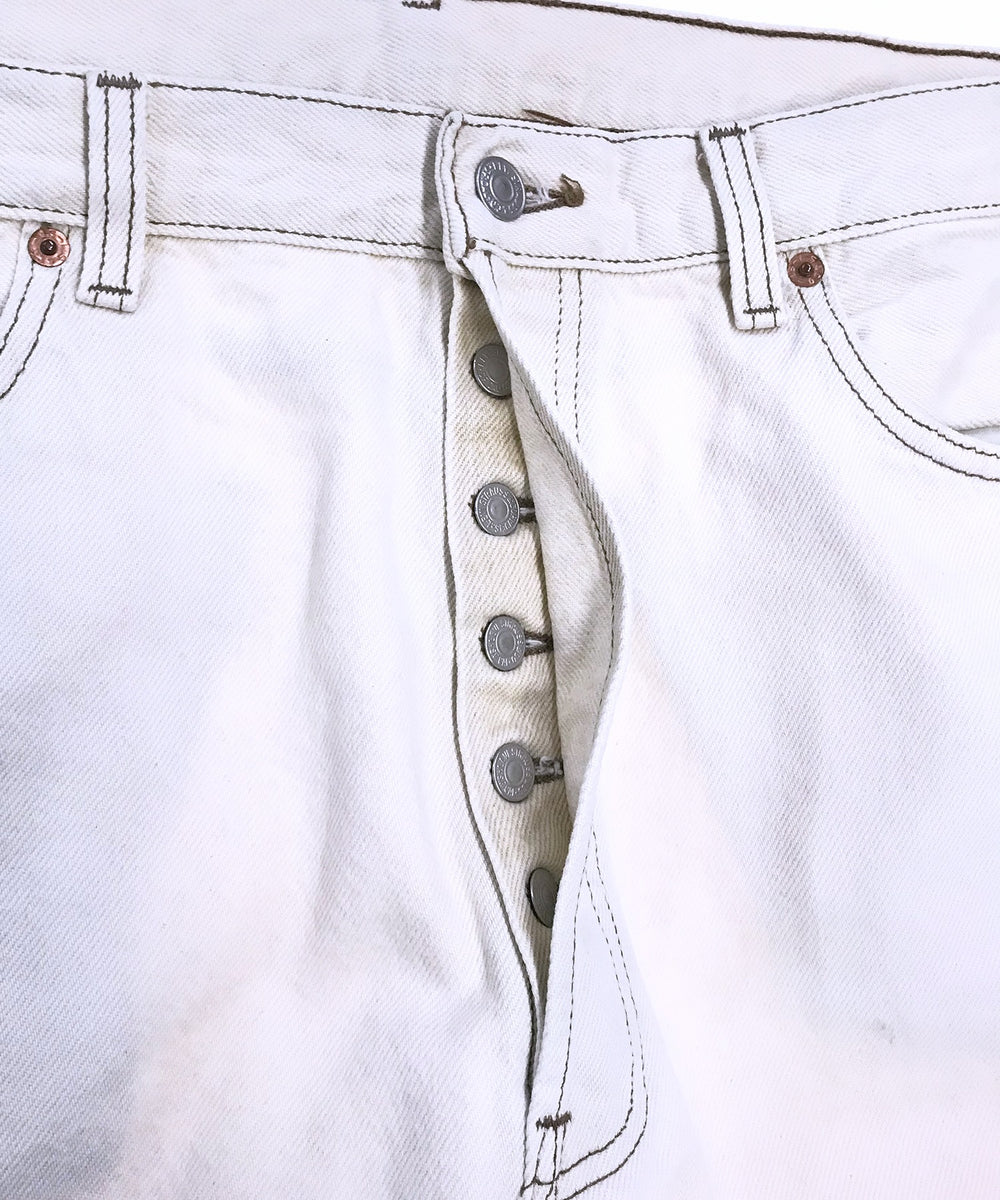 Levi's 501 ホワイトデニム W38 x L32
