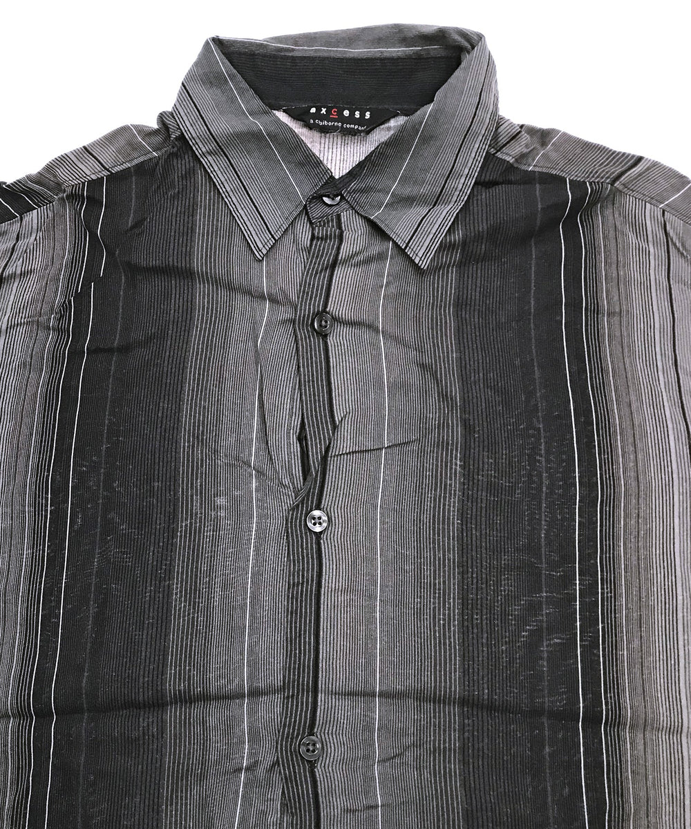 axcess ストライプ 半袖柄シャツ