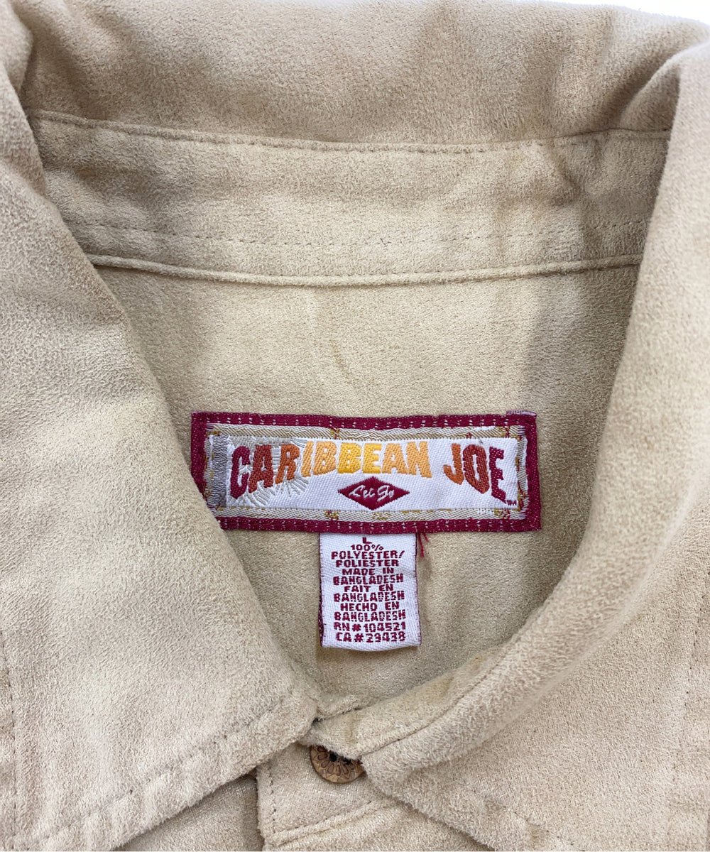 CARIBBEAN JOEフェイクスウェードシャツ