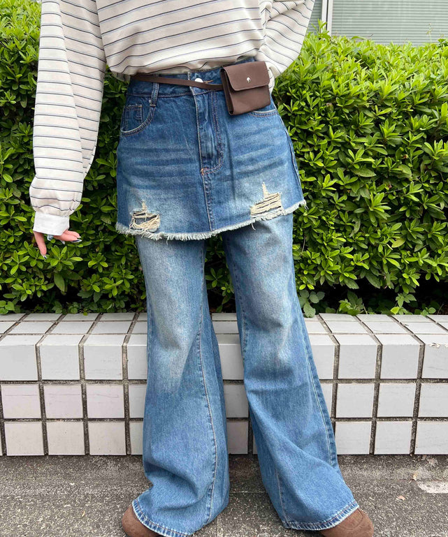 デニム モデル：160㎝ F着用
