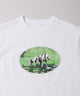 ラインストーンプリントTシャツ