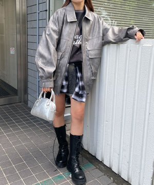 グレー　モデル:155cm M着用