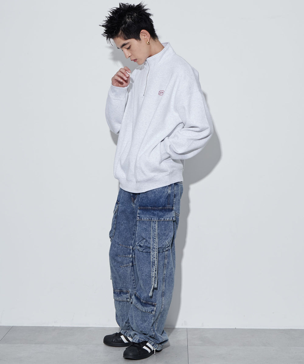 アッシュグレー 　モデル:180cm L着用