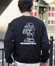 THEBOYエルボーパッチクルーネックPO/ブラック モデル：180cm L着用