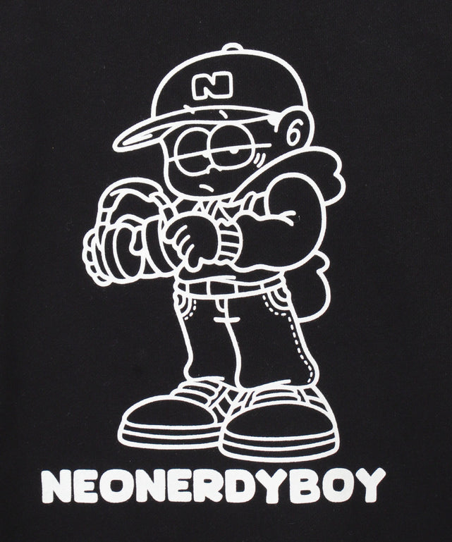 THEBOYエルボーパッチクルーネックPO