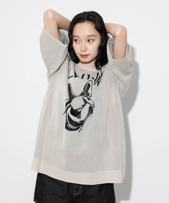 ホワイト モデル：161cm L着用