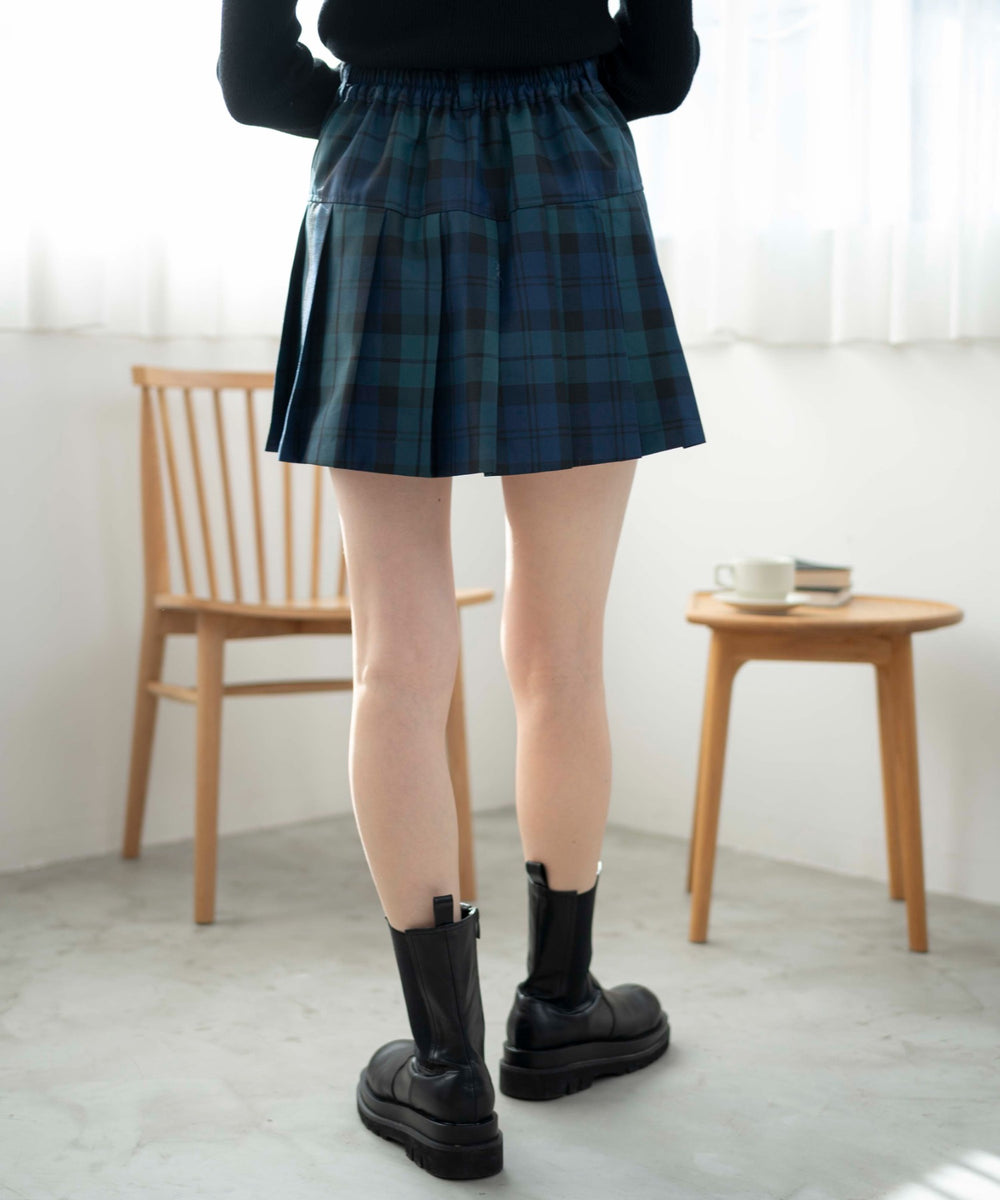 グリーン系チェック　モデル:163cm M着用