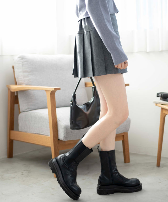 杢グレー　モデル:163cm M着用