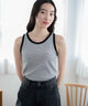 ホワイト系ボーダー　モデル:163cm M着用