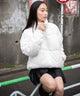 ホワイト  モデル：161cm S着用