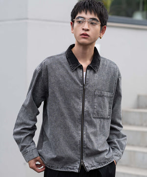 デニムブラック　モデル：180㎝　L着用　