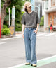 デニム中濃加工 モデル：175cm L着用