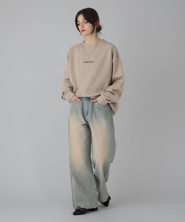 デニム淡加工 モデル：162cm M着用
