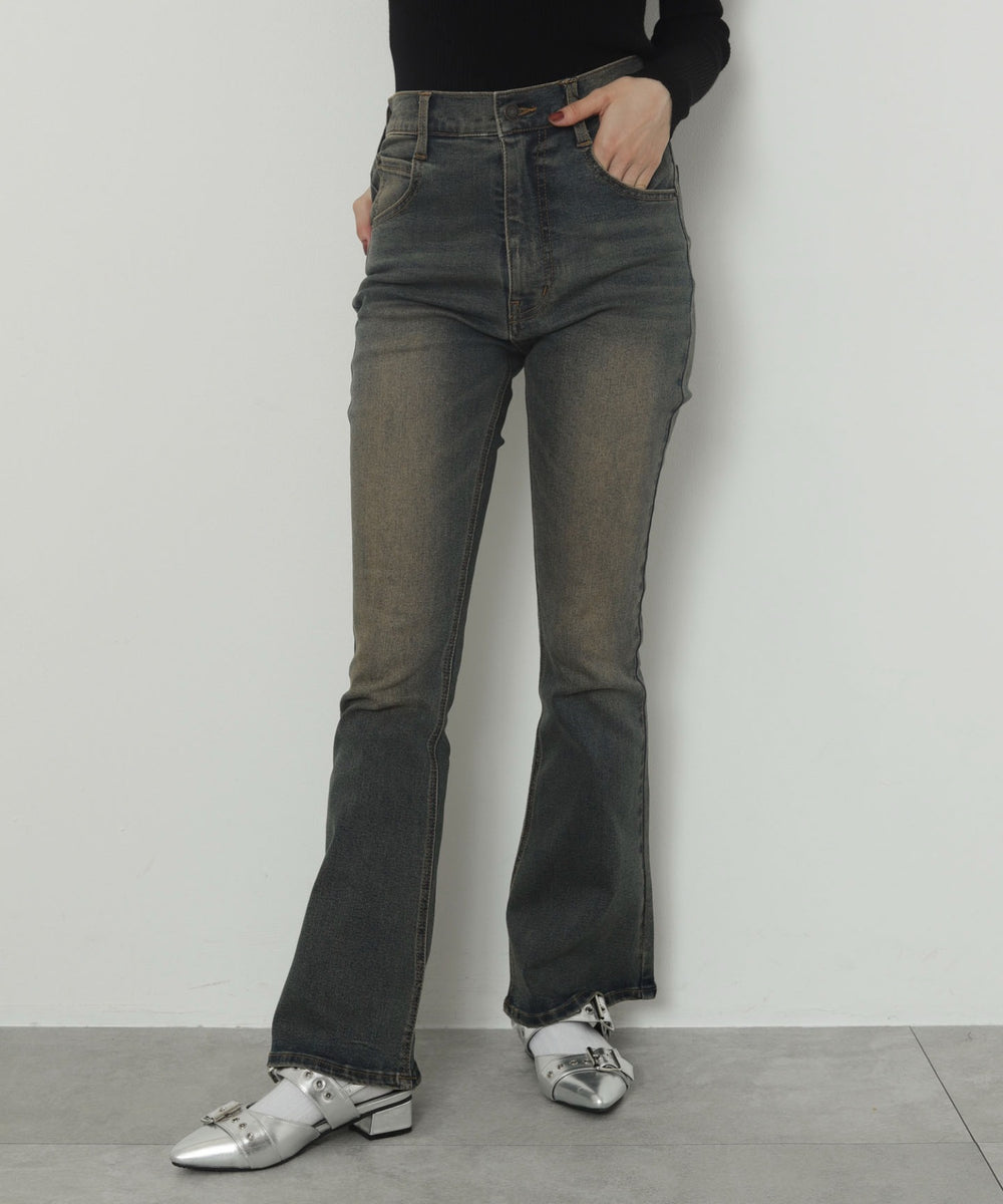 デニム濃加工　モデル：163cm M着用