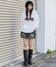 ホワイト　モデル：159cm M着用