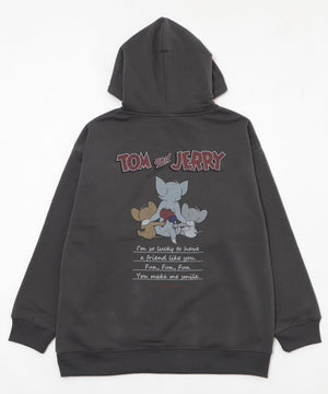 TOMandJERRYグラフィックプルパーカー