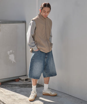 デニム中濃加工 モデル：175cm L着用