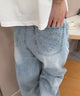 デニム淡加工 モデル：158cm M着用