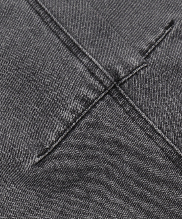 刺繍ロゴバレルレッグパンツ