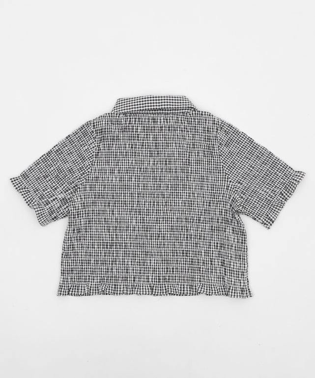 ギンカムチェックシャーリングシャツ