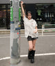 アッシュグレー モデル：159cm L着用