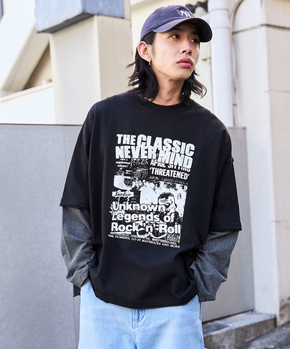 グレーボーダー　モデル:175cm L着用