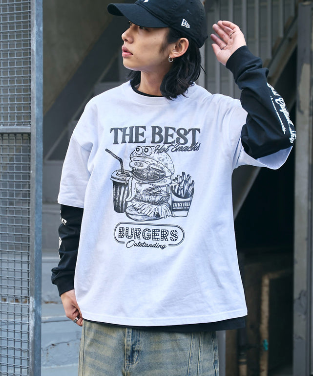 ホワイト 　モデル:175cm L着用