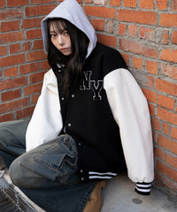 2WAYフード付きビッグスタジャン