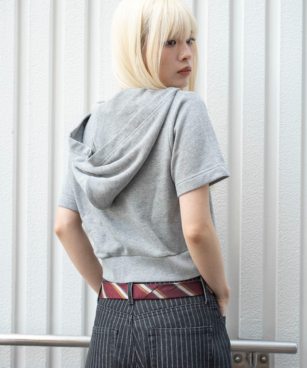 杢グレー　モデル：166cm F着用