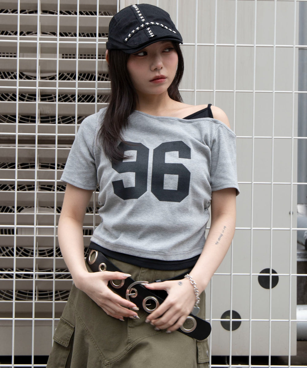 杢グレー　モデル：159cm F着用