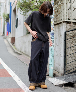パッチワークカーブパンツ