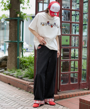 パッチワークカーブパンツ