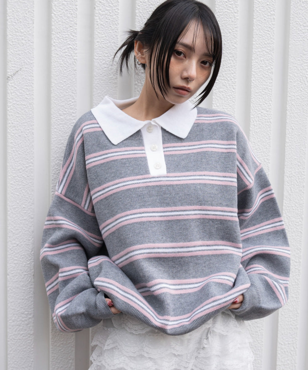 グレーボーダー モデル：159cm F着用